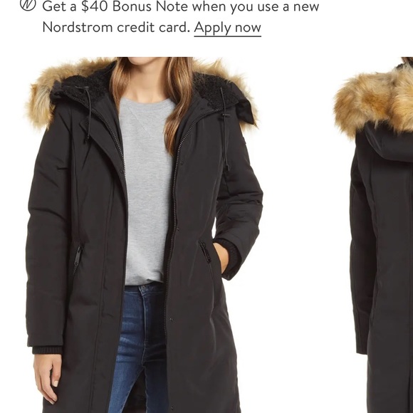 Sam Edelman black winter coat - Picture 2 of 5